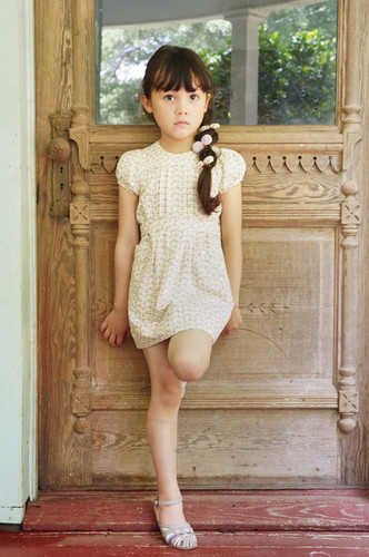 Ismay Dress, Checker Rose Print, Zinnia - Soor Ploom | Hello1234