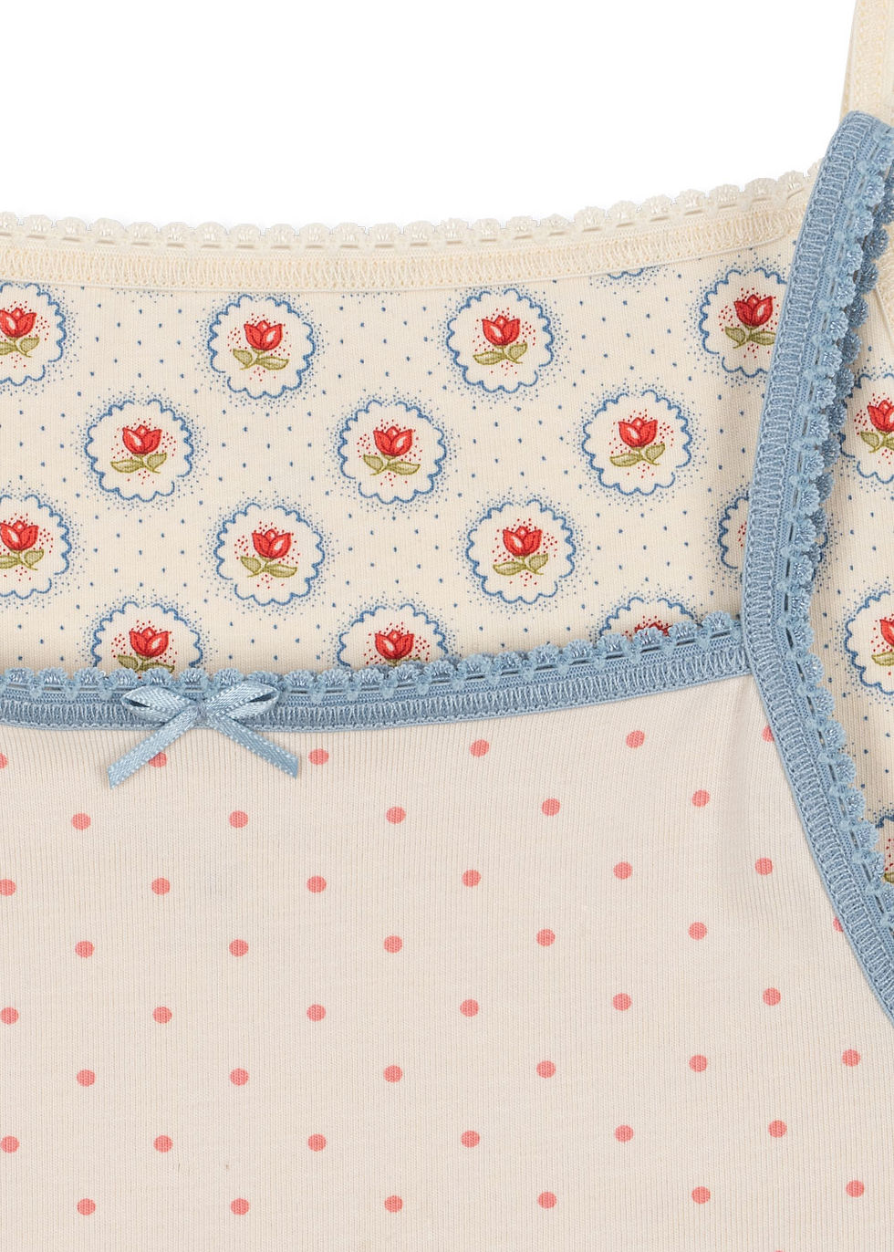 Thumbnail: Basic 2Pack Strap Tops, Pirouette Dot/Mirage - Konges Sløjd