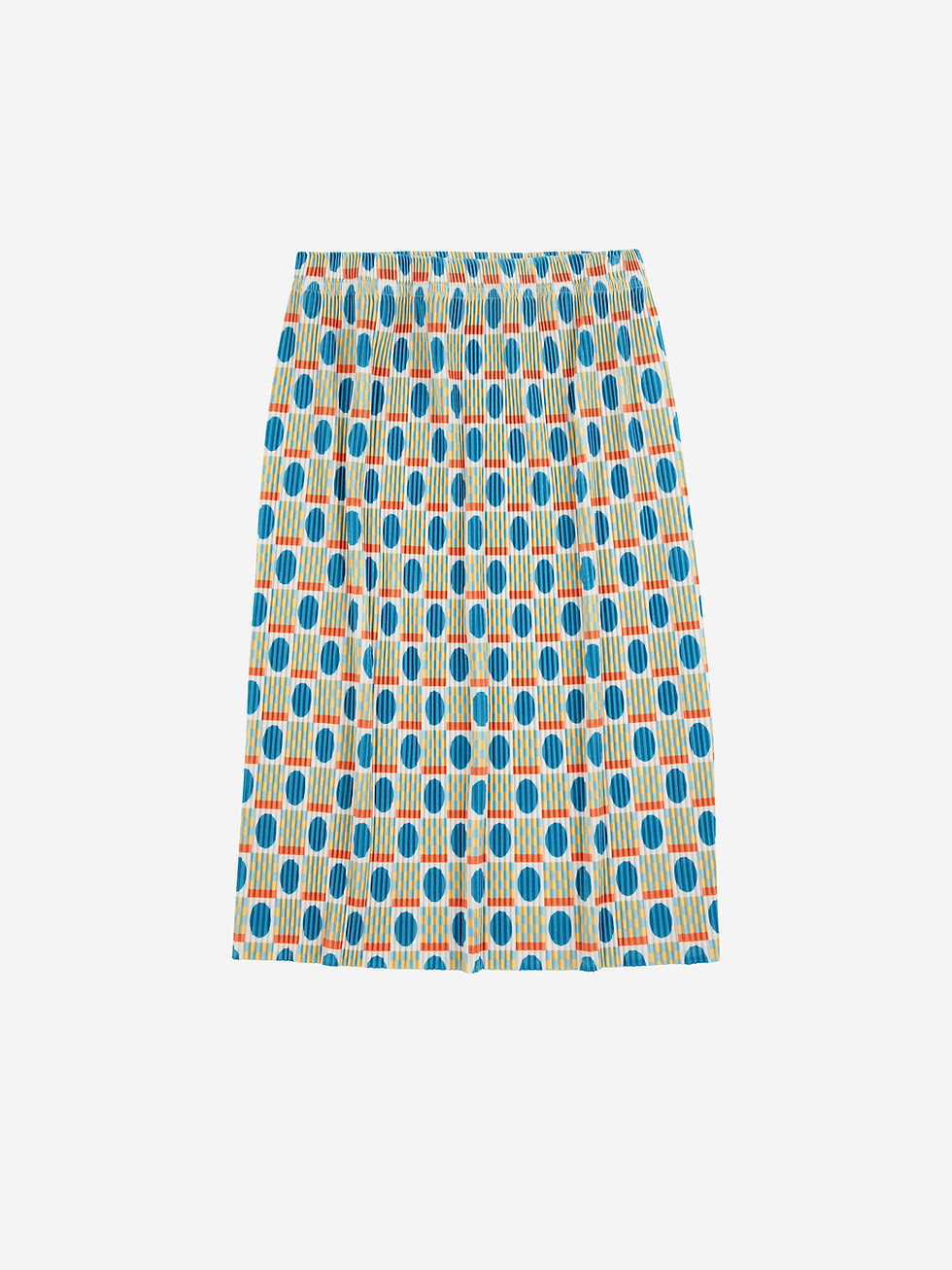 Geometric Scacs Pencil Pleated Skirt - Bobo Choses