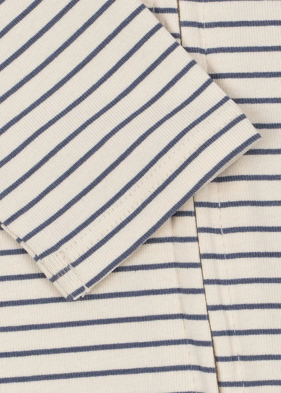 Thumbnail: Basic Zip Onesie, Stripe Como - Konges Sløjd