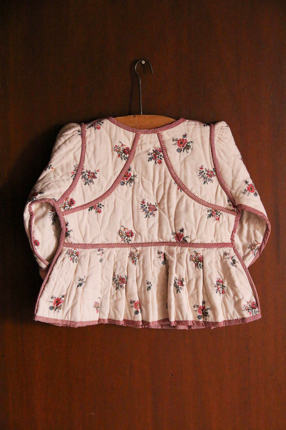 Thumbnail: Reversible Quilted Jacket, Garden Flowers - Bonjour Diary