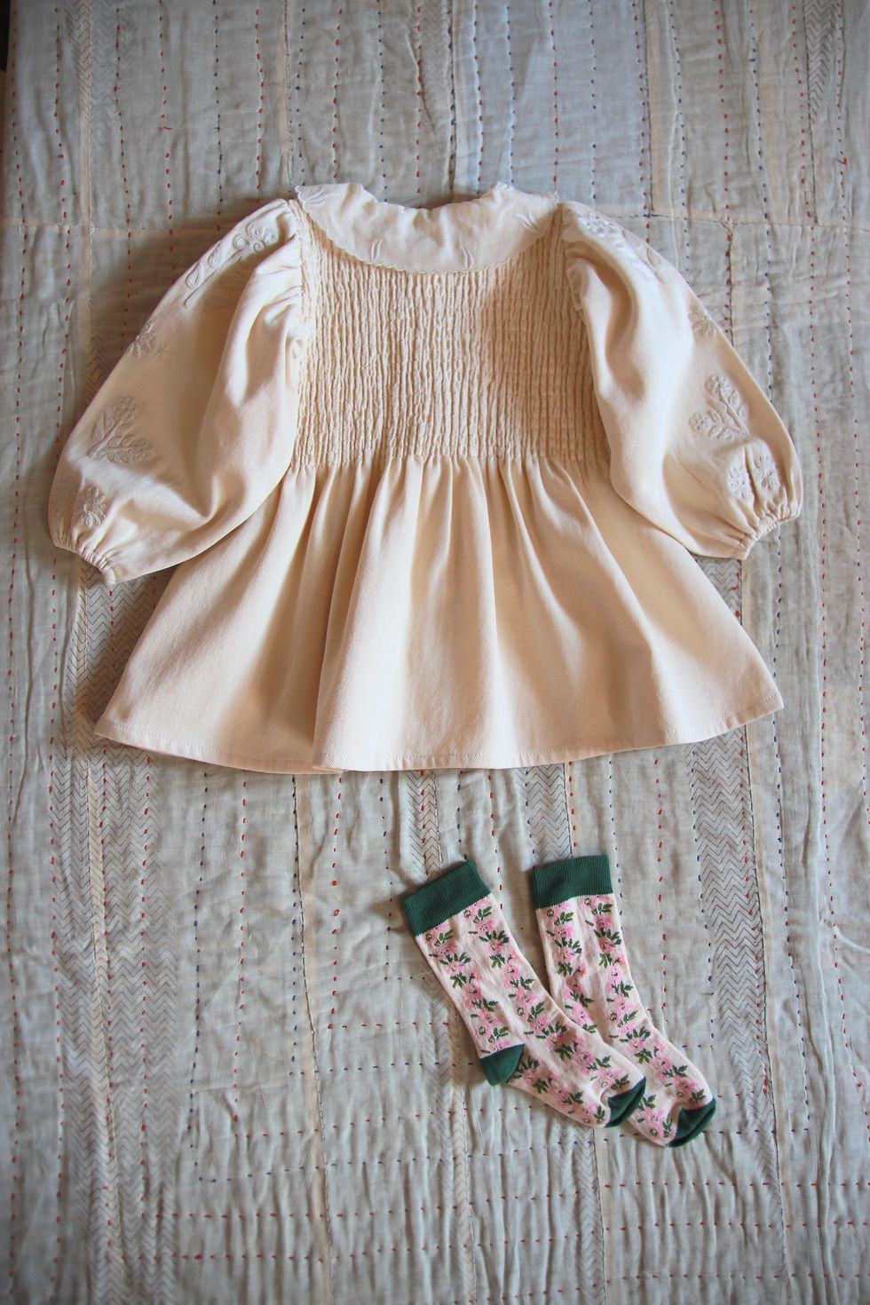 Thumbnail: Denim Tunic, Ivory - Bonjour Diary