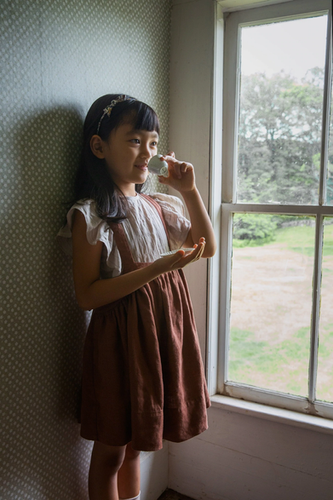 公式限定‼️ soor ploom Enola Pinafore 2Y ワンピース SOORPLOOM ENOLA pinfore ( Henna cotton corduroy) - SEN_TO_SENCE