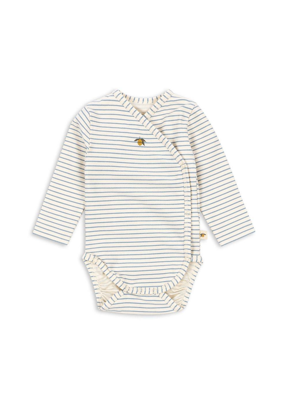 Basic LS Newborn Body, Stripe Blue - Konges Sløjd