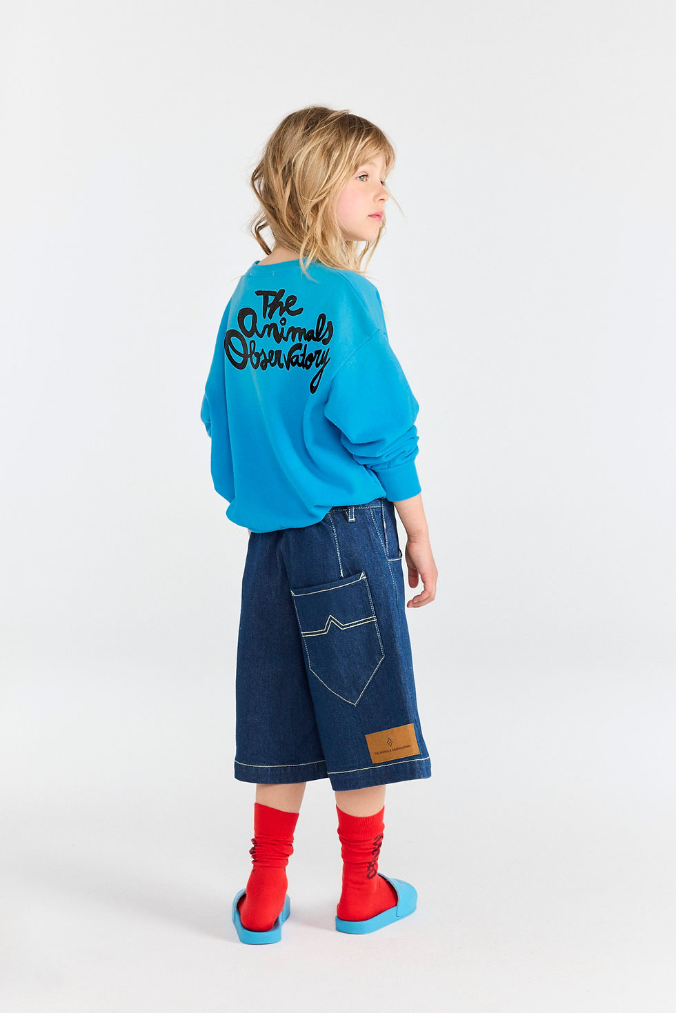 Thumbnail: Muntjac Denim Shorts, Blue - TAO