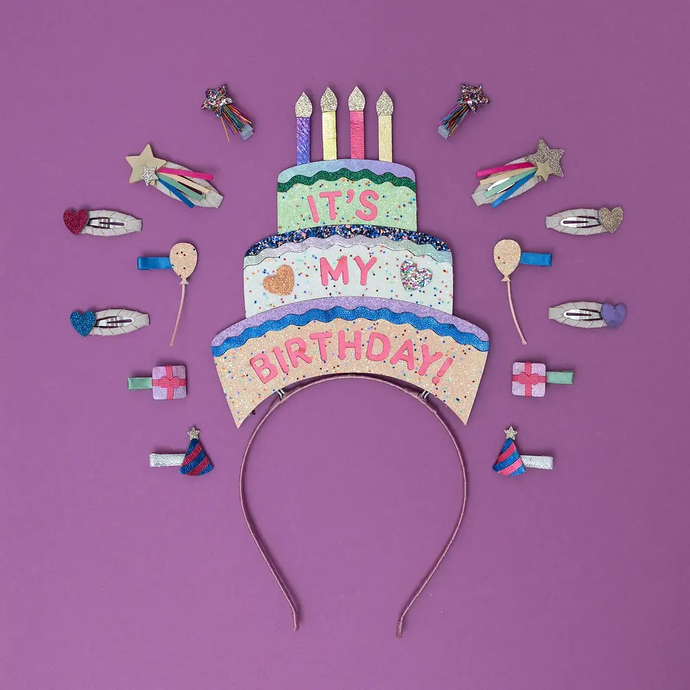 Thumbnail: Birthday Cake Headdress - Mimi & Lula