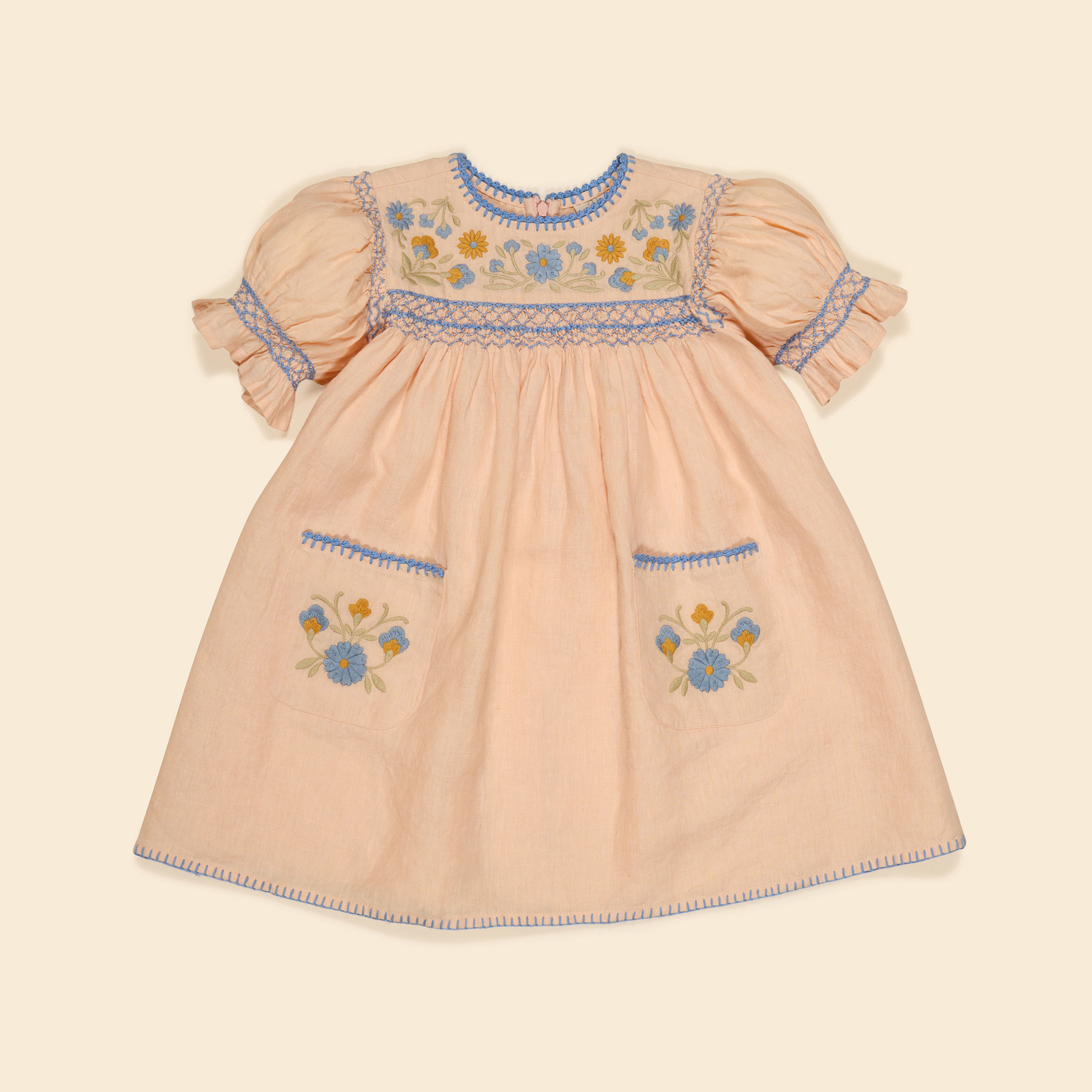 Dora Dress, Satin Pink - Apolina kids