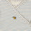 Thumbnail: Basic Newborn Onesie, Stripe Blue - Konges Sløjd