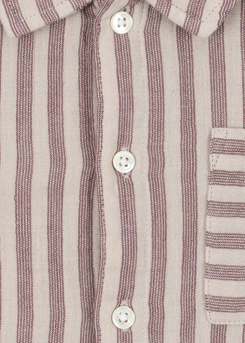 Thumbnail: Ely Shirt, Red Stripe - Konges Sløjd