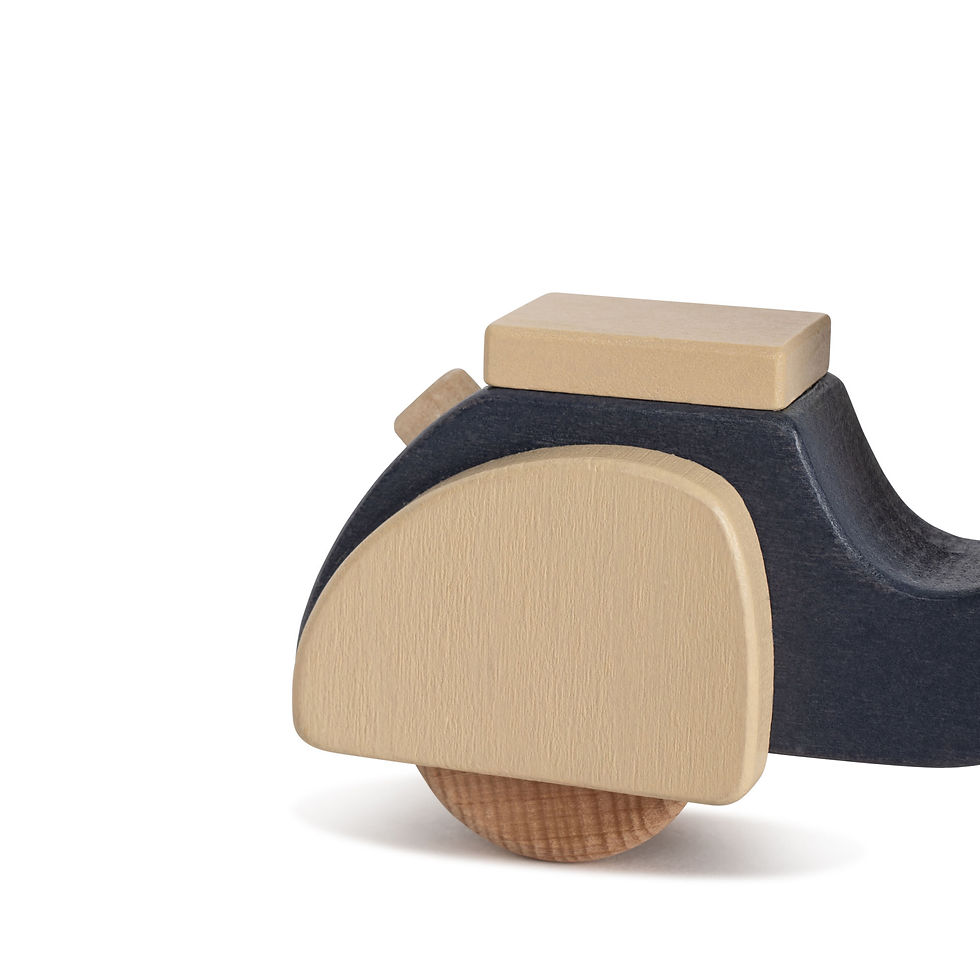 Thumbnail: Wooden Scooter, Blue - Konges Sløjd