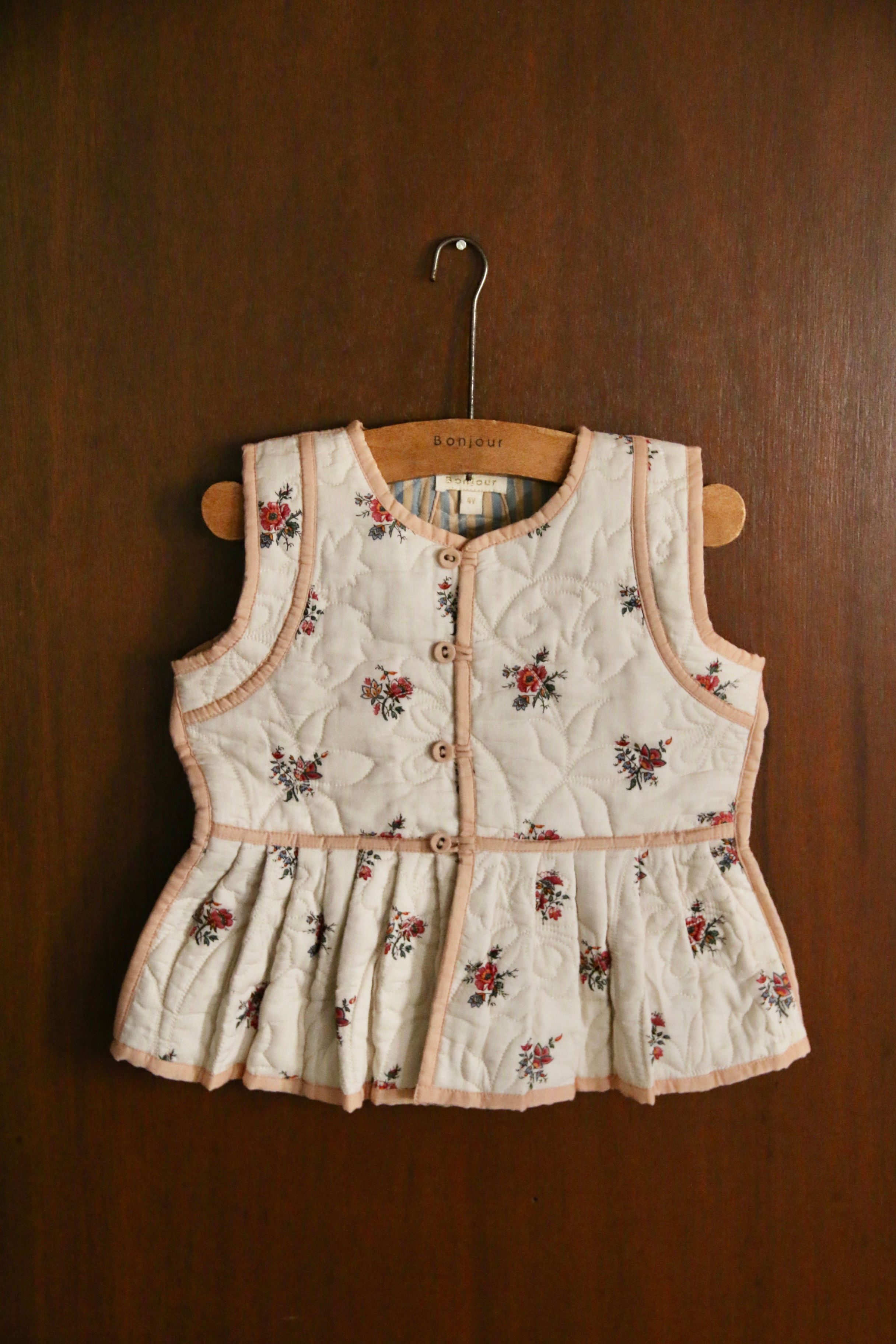 Jacket without Sleeves, Garden Flowers - Bonjour Diary