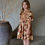 Thumbnail: Smock Dress, Red Brown - Bonjour Diary