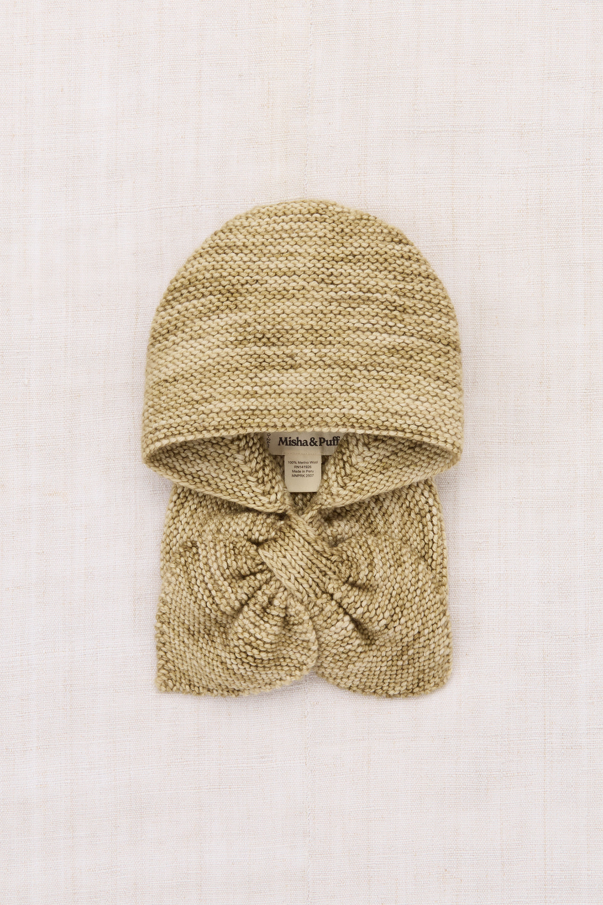 Baby Sledding Hood, Pebble - Misha&Puff