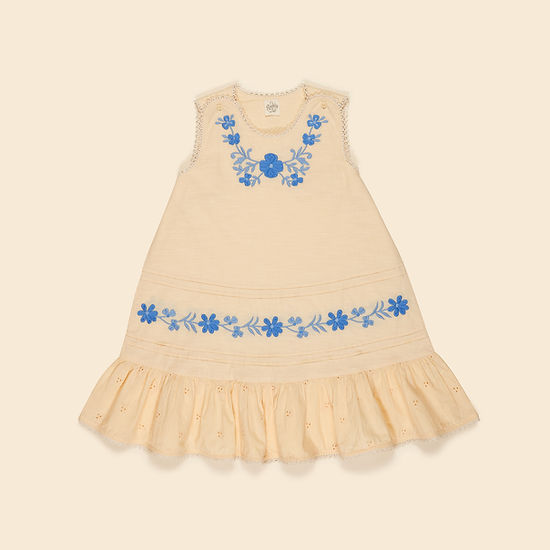 ワンピース Apolina Patsy Dress - Milk 7-9y Apolina Patsy Dress Milk (S3-5 last one) - Little French