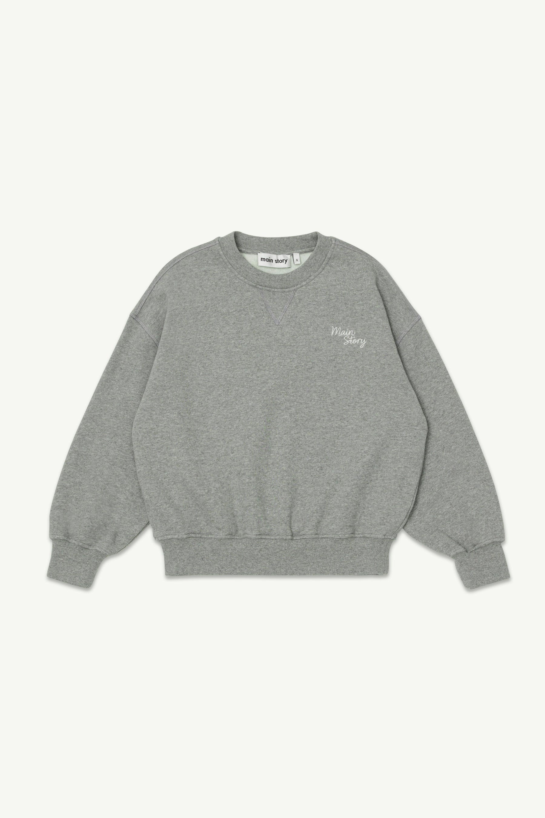 Crew Sweatshirt, Grey Melange - Main Story