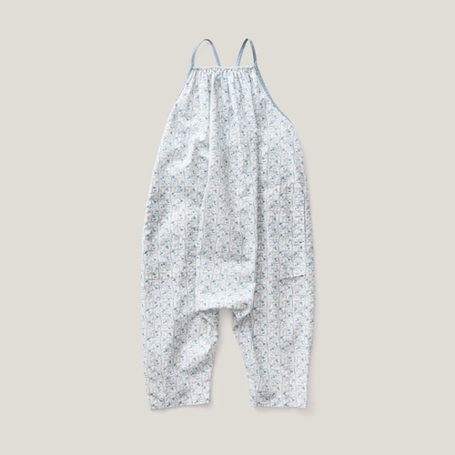 Ines Romper, Flower Press Print, Azul - Soor Ploom | Hello1234