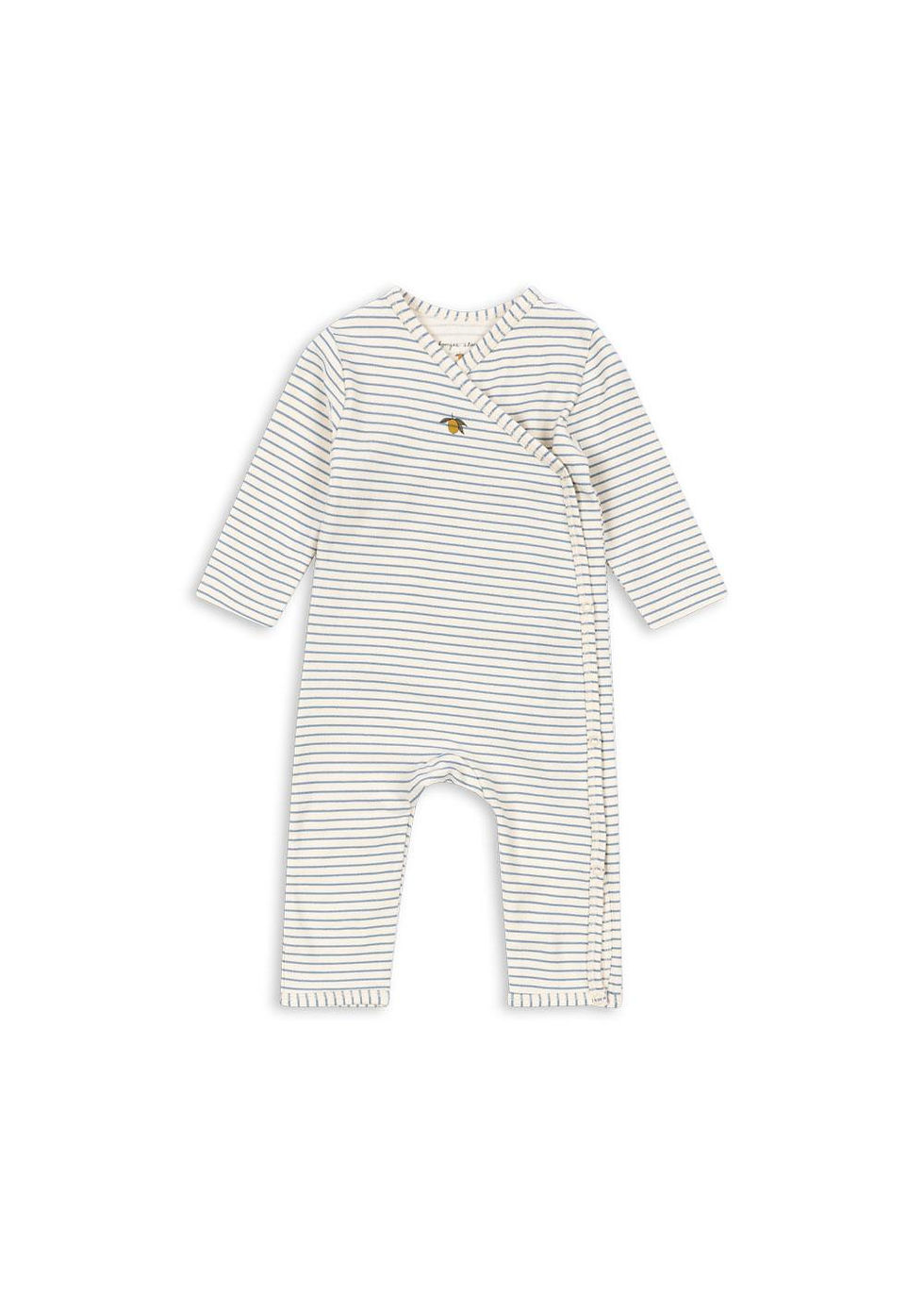 Basic Newborn Onesie, Stripe Blue - Konges Sløjd