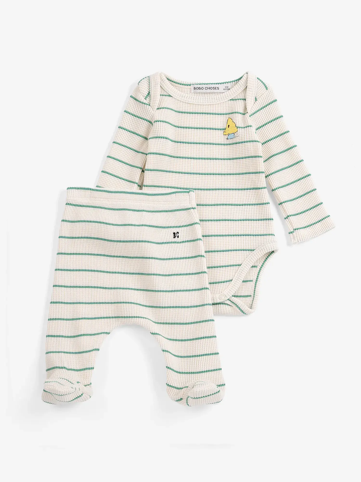 Mush Monster Stripes Gift Set Green - Bobo Choses