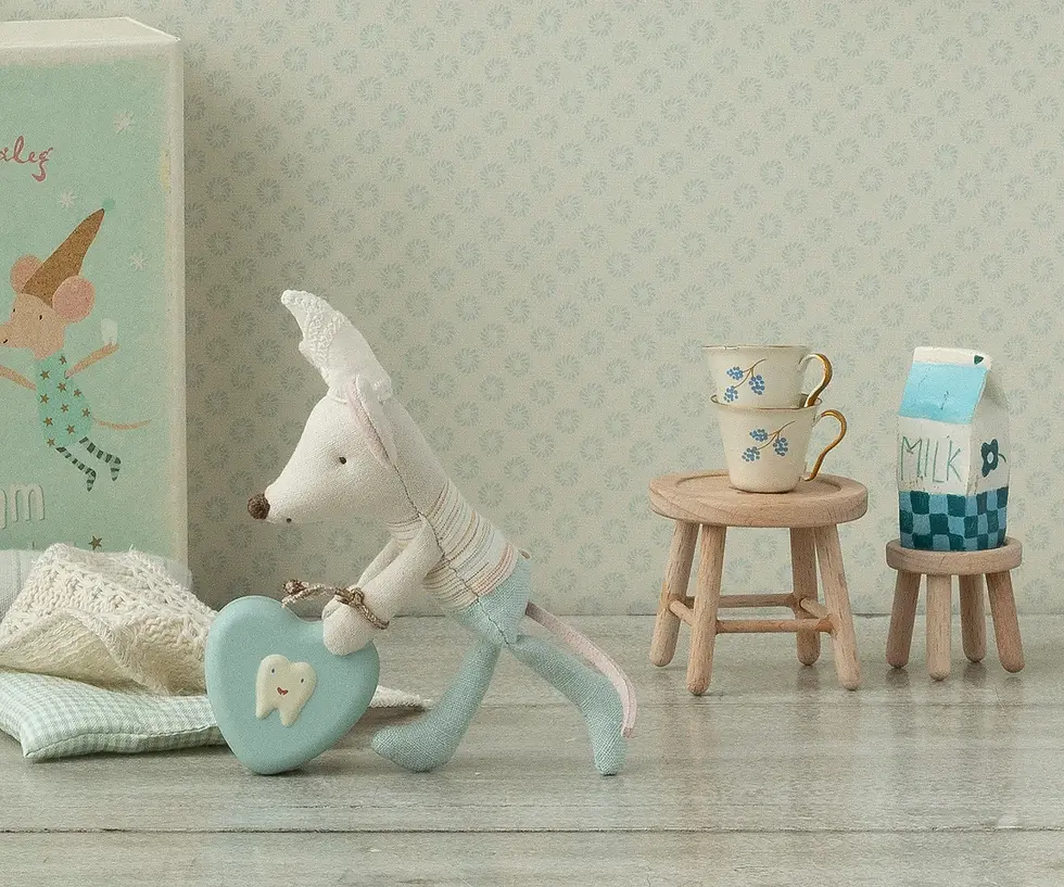 Thumbnail: Tooth Fairy Mouse, Little Brother in Match Box - Maileg