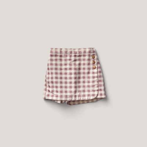 スカート SOOR PLOOM Olive Skort Zinnia 7Y Olive Skort, Gingham Print, Zinnia - Soor Ploom | Hello1234