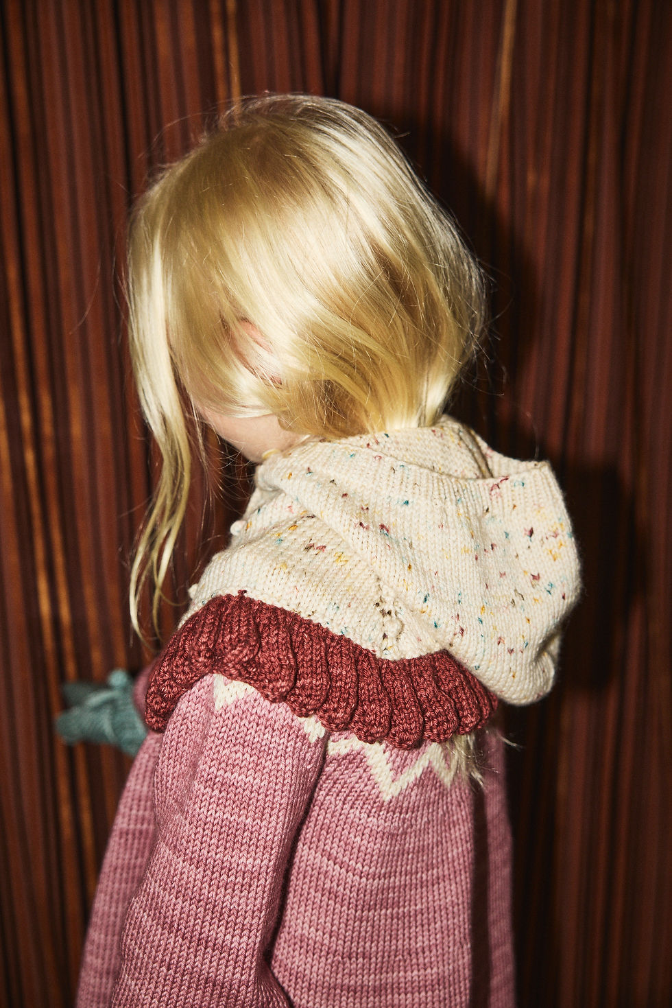 Thumbnail: Ruffle Capelet, Snowglobe Confetti - Misha&Puff