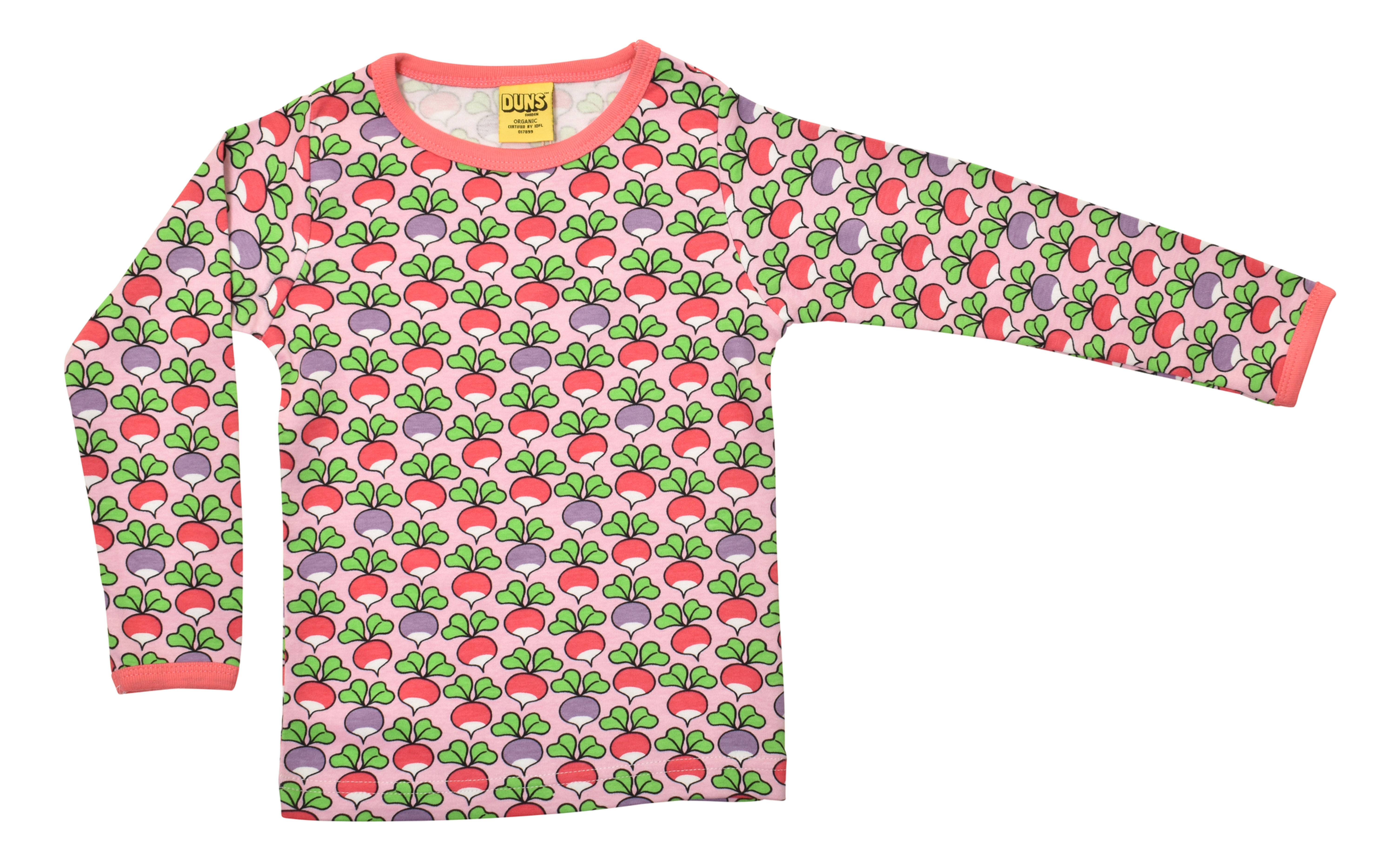 Long Sleeve Top, Multi Radish/Camelia Rose - Duns