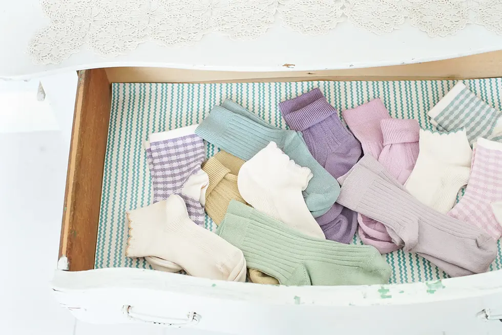 Thumbnail: Plain Rib Sock Set, Seasonal Color Mix - Soor Ploom