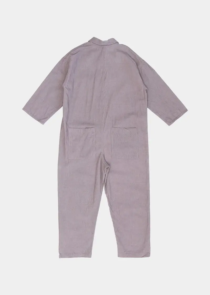 Thumbnail: Cosmos Kids Jumpsuit, Dove Grey - Caramel