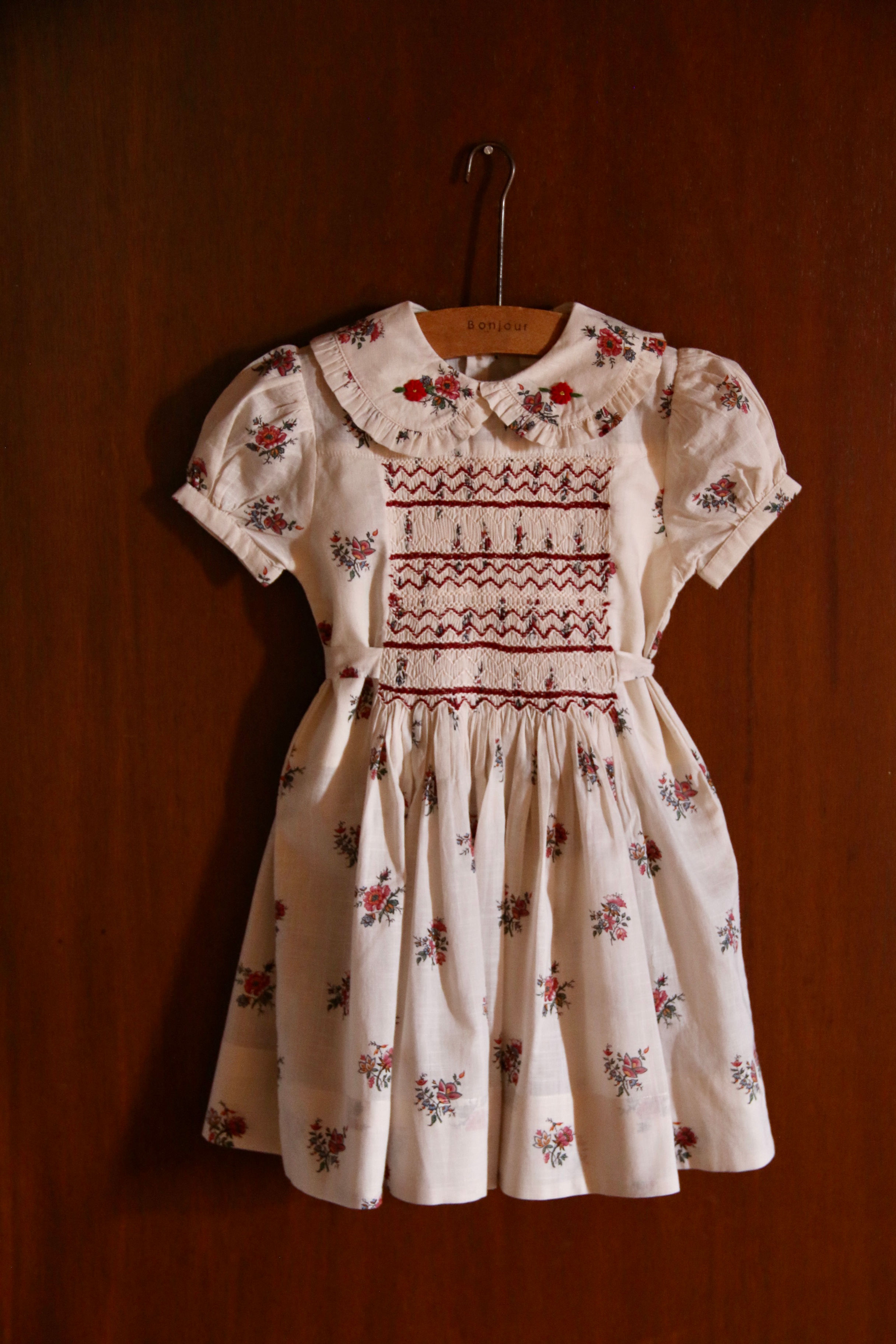 Handsmock Dress, Garden Flowers - Bonjour Diary