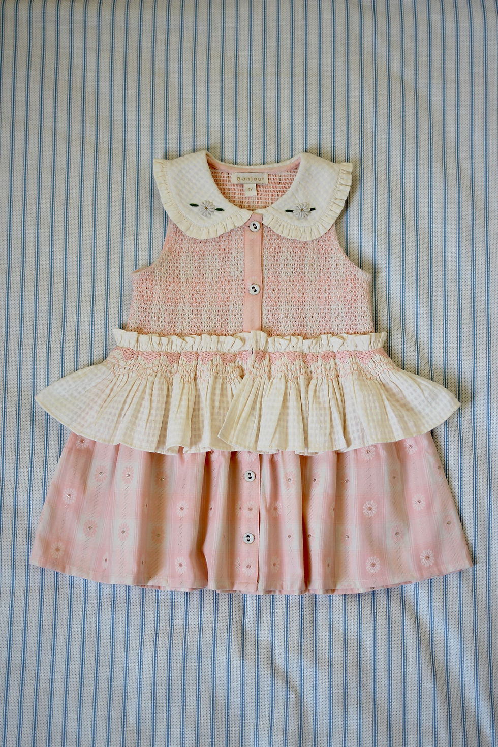 BONJOUR DIARY    Sailor dress Dark navy blue solid Denim