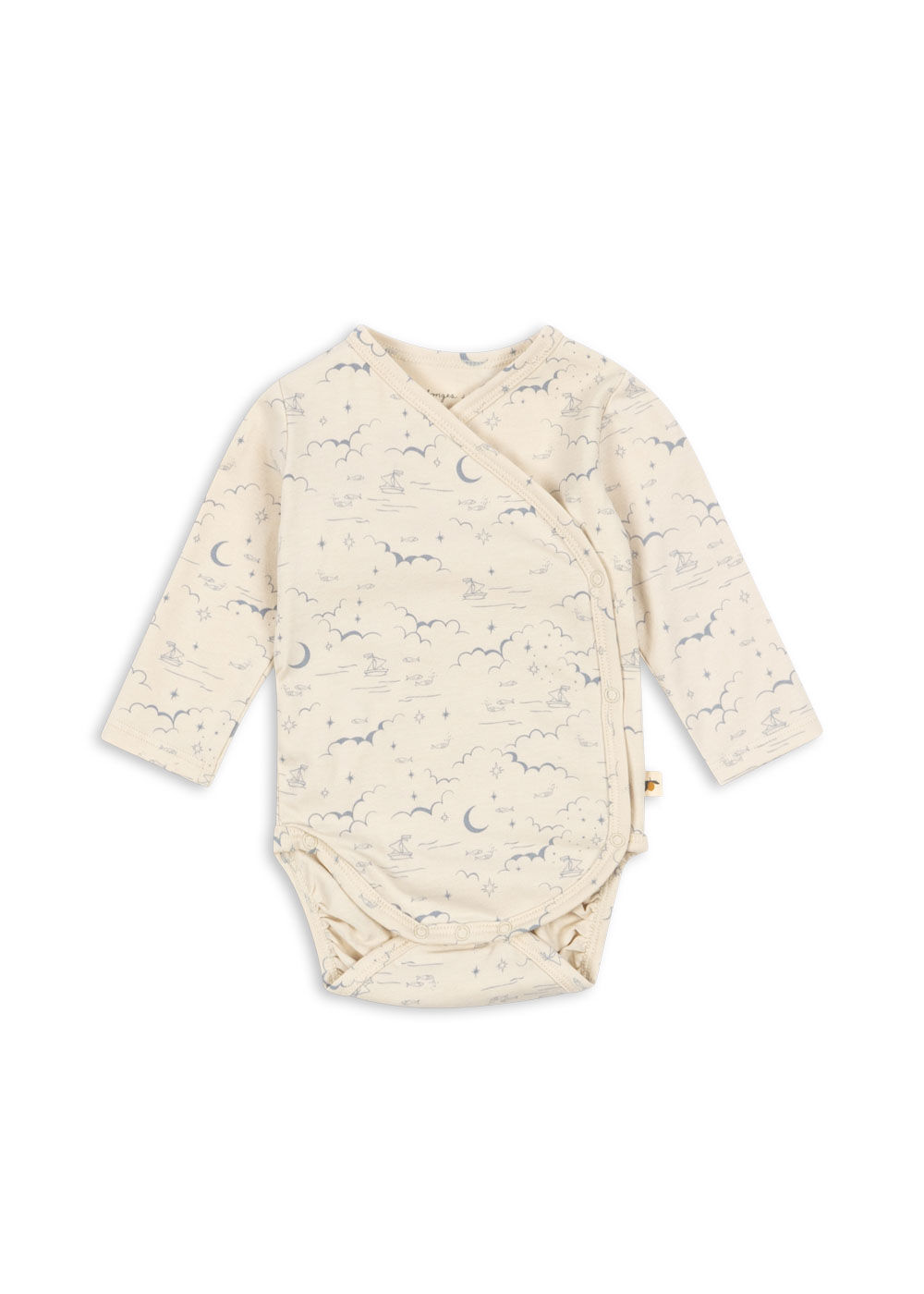 Basic LS Newborn Body Gots, Cielo Marino - Konges Sløjd