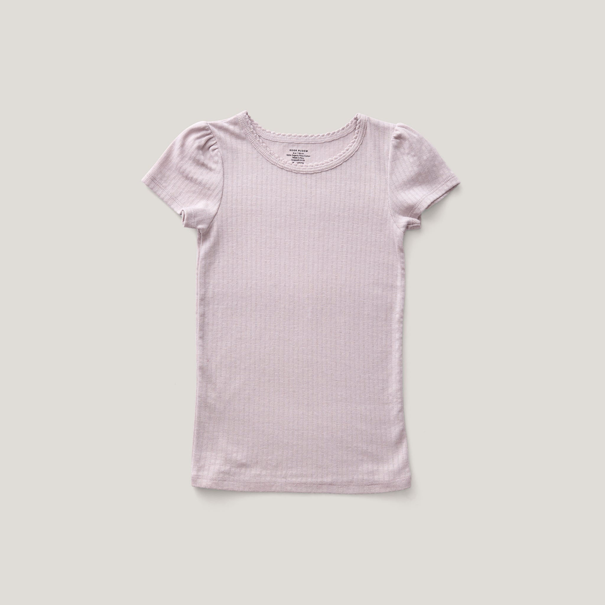 Pouf Tee, Seashell Pointelle - Soor Ploom