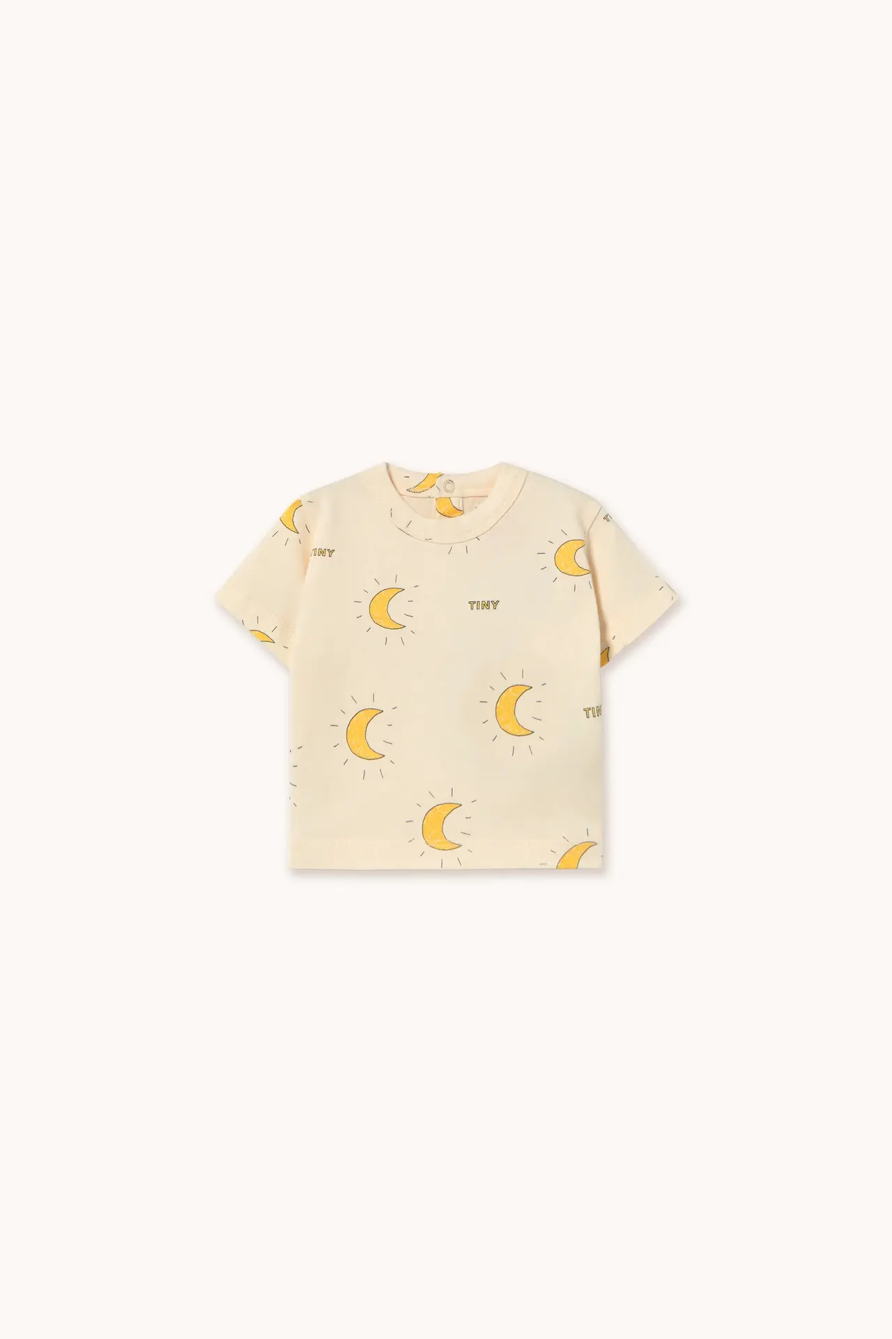 Midnight Sun Baby Tee, Light Cream - Tiny cottons