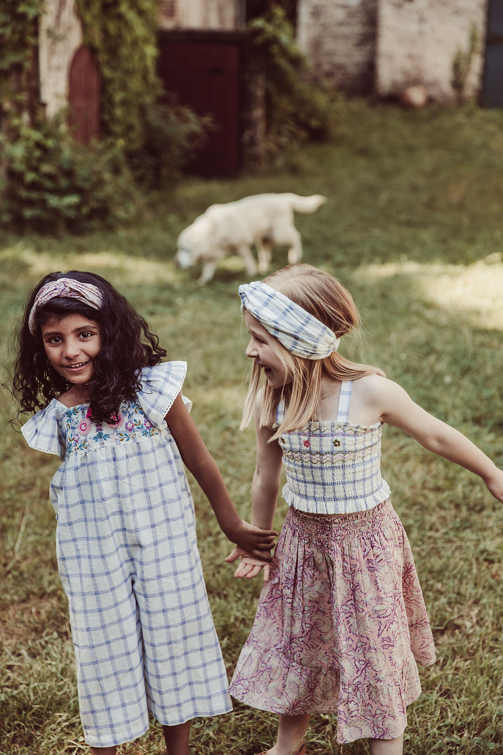 Thumbnail: Anneta Skirt, Pink Daisy Garden - Louise Misha
