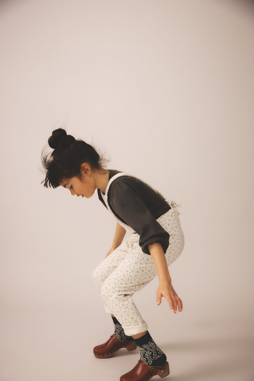 Thumbnail: Knot Overall, Calico Print, Oasis - Soor Ploom