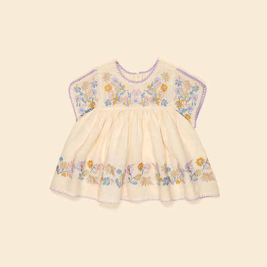 Apolina Kids Heidi Blouse Cream 7-9y Heidi Blouse, Cream – Willkie's