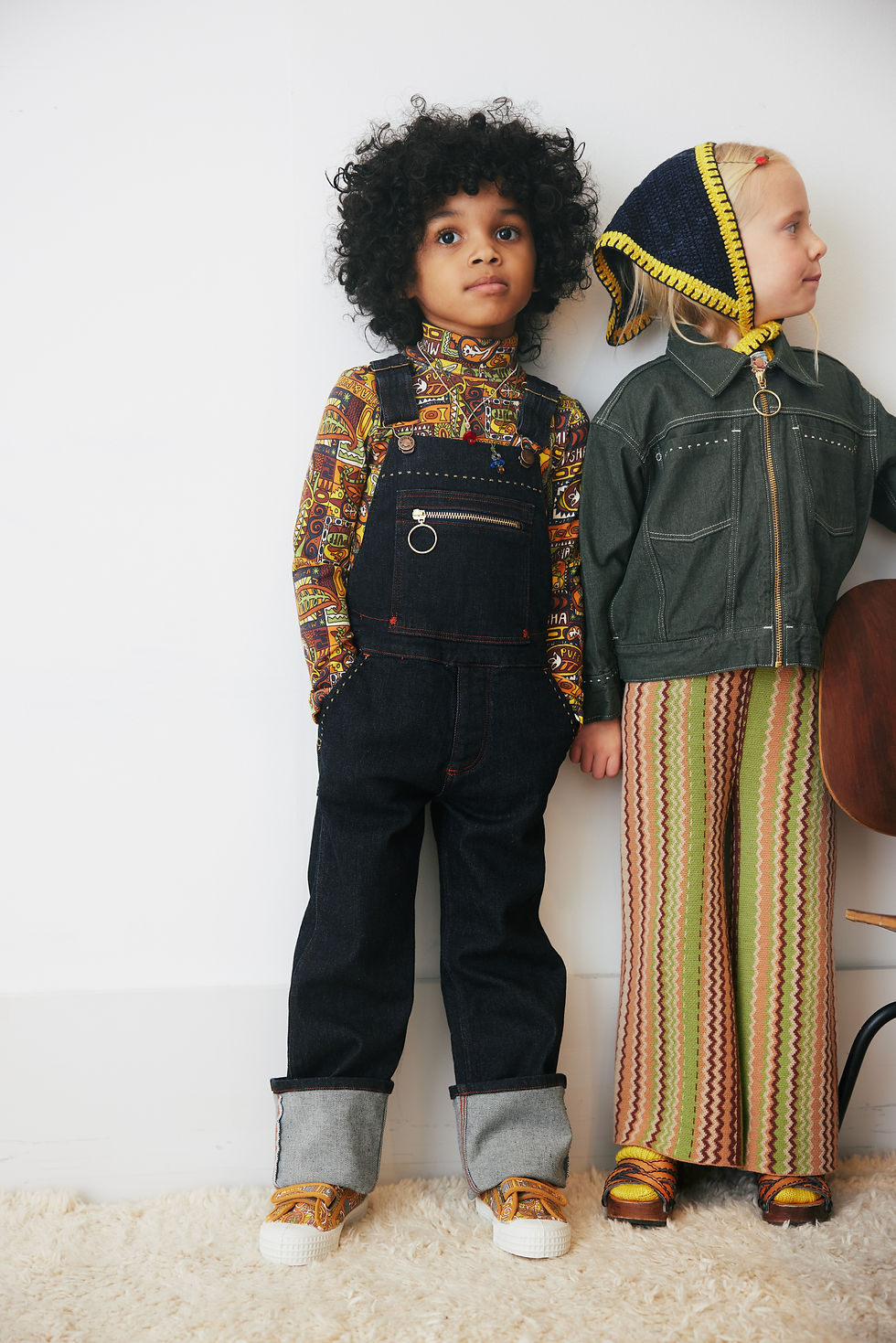 Thumbnail: Kingston Pant, Sprig Zigzag - Misha & Puff