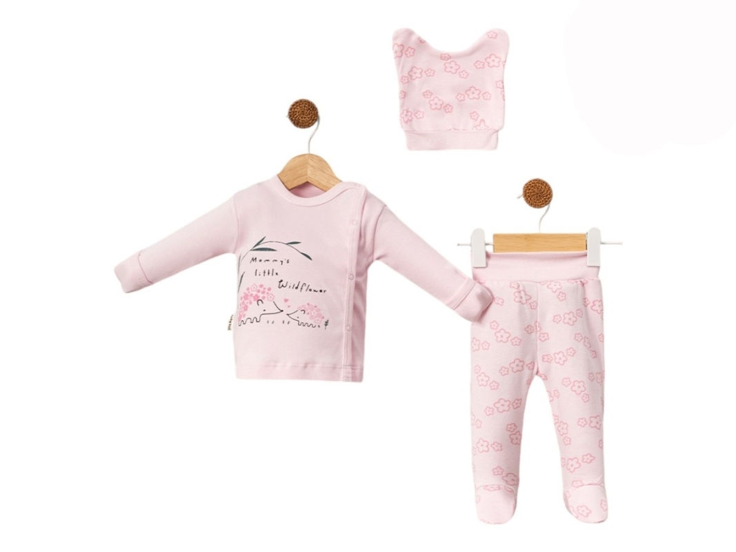 Papatya Kirpi 3'lü Set pembe