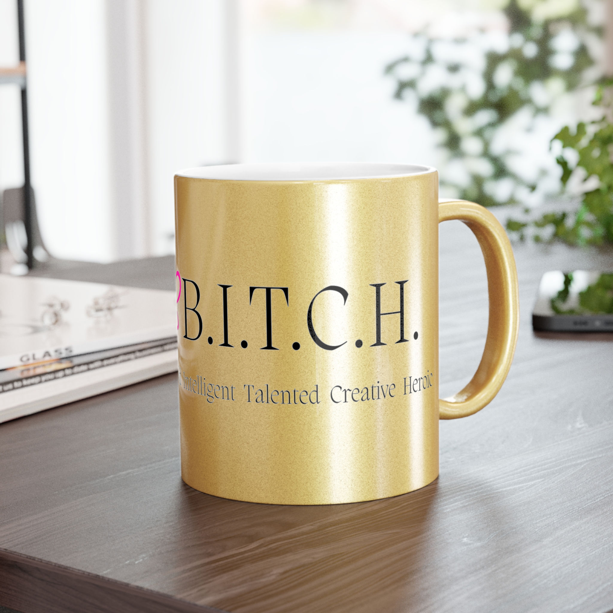 BB Gold Metallic Coffee Mug