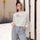 Thumbnail: Woman in Be Authentic sweatshirt