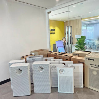 ติดตั้งเครื่องฟอกอากาศ Coway ณ บริษัทชายสี่คอร์ปอเรชั่น (สำนักงานใหญ่)