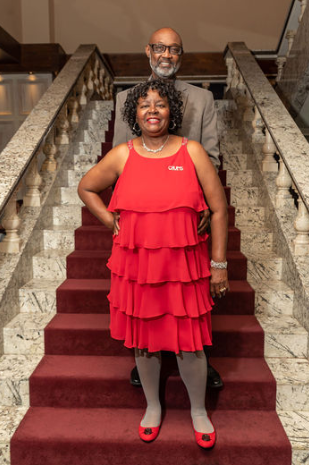 red carpet on the stairs 1