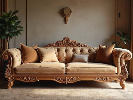 How to choose durable wooden sofas for my living room?