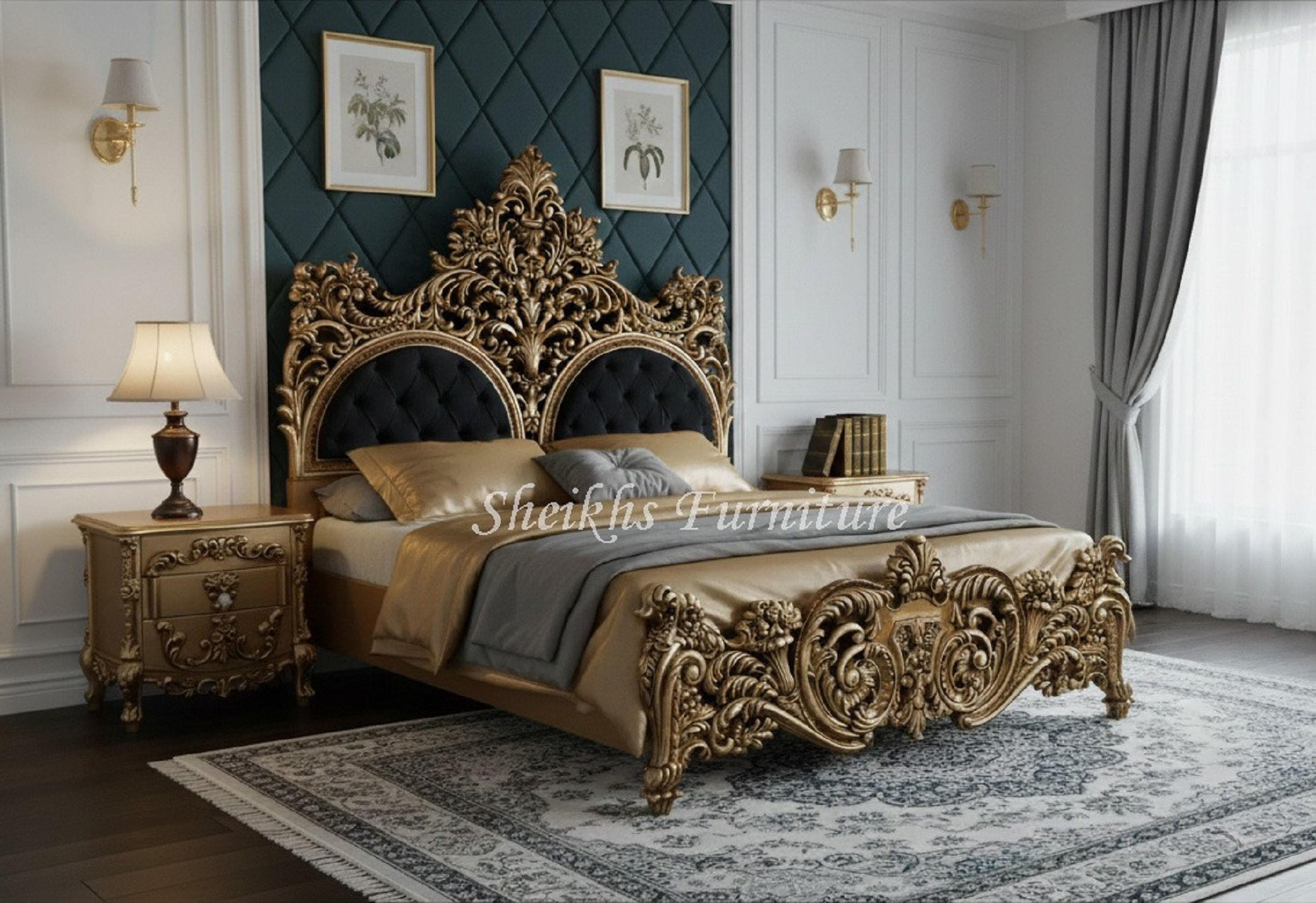 Wooden Carved Bed