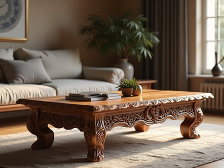 Who sells custom wooden center tables in Chiniot?