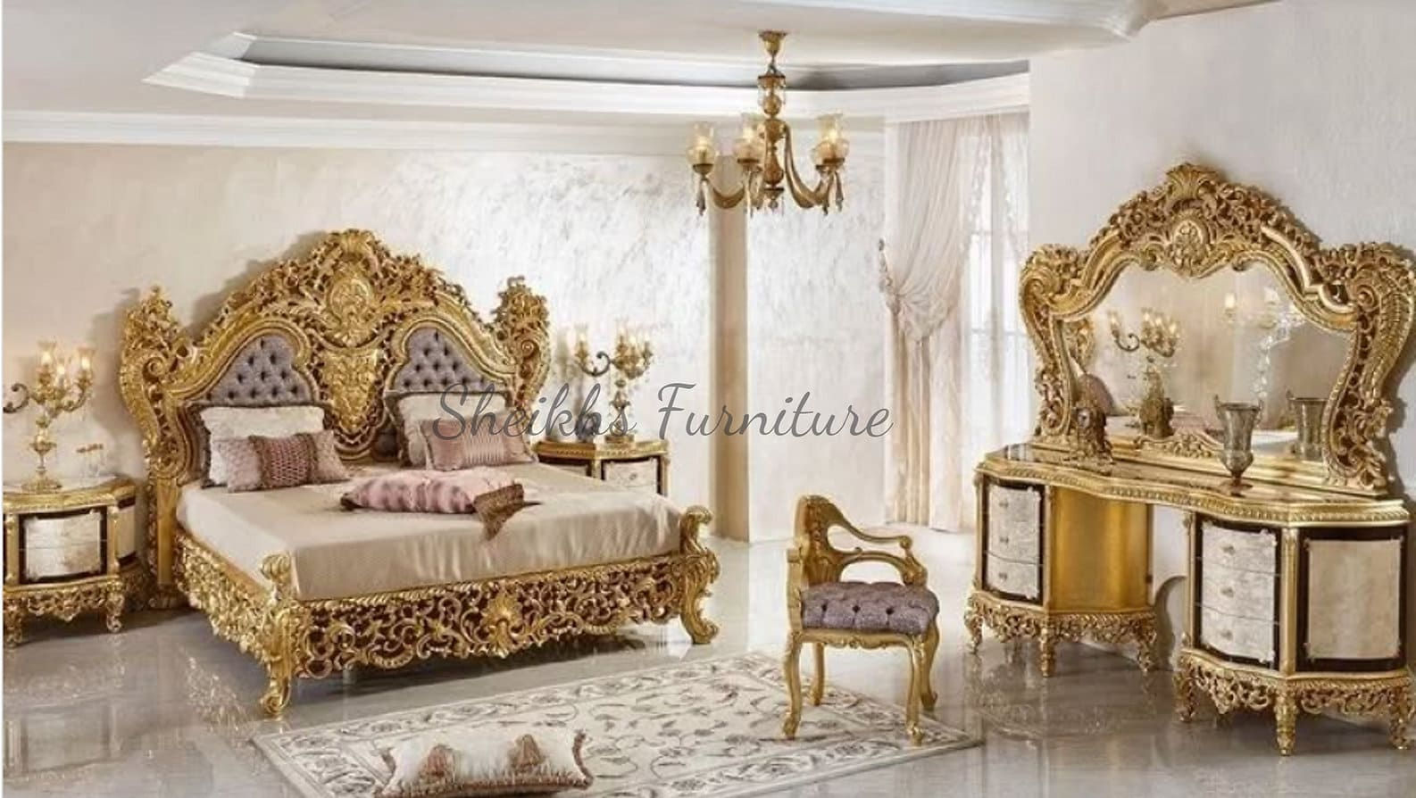 Wooden Chusion Bed