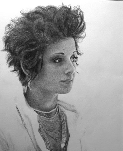 Ballpoint pen portrait