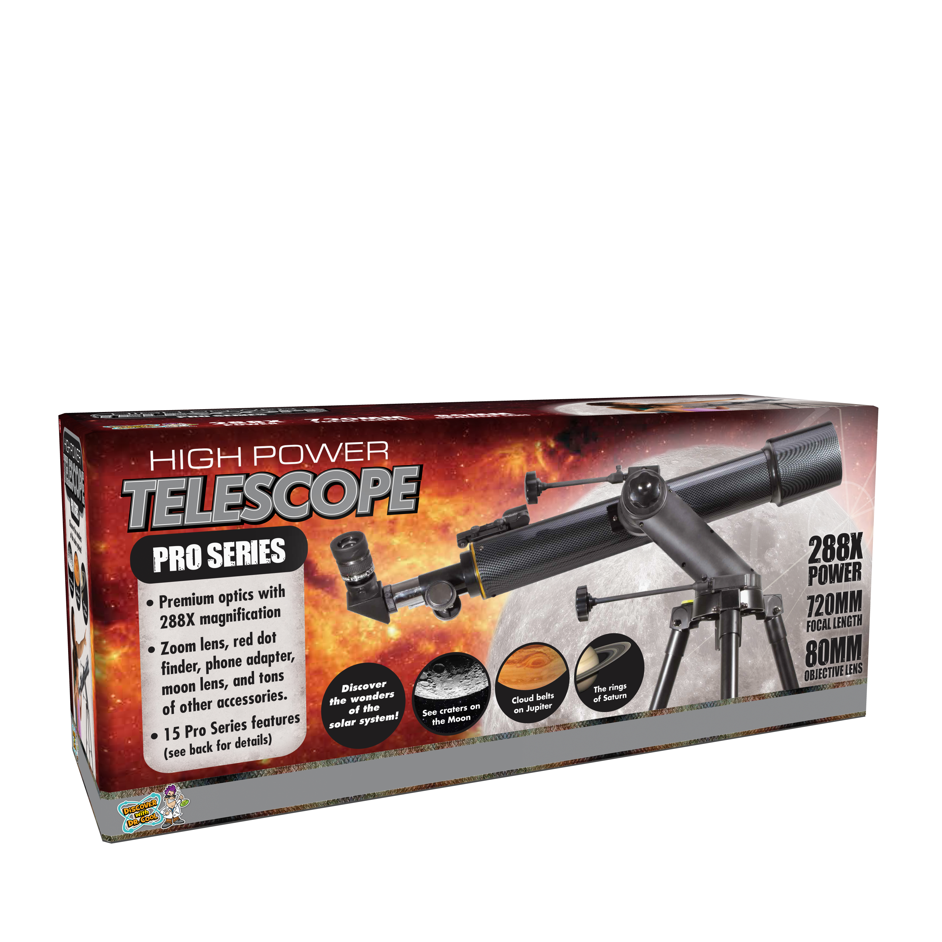 PRO Series Refractor Telescope by Discover with Dr Cool