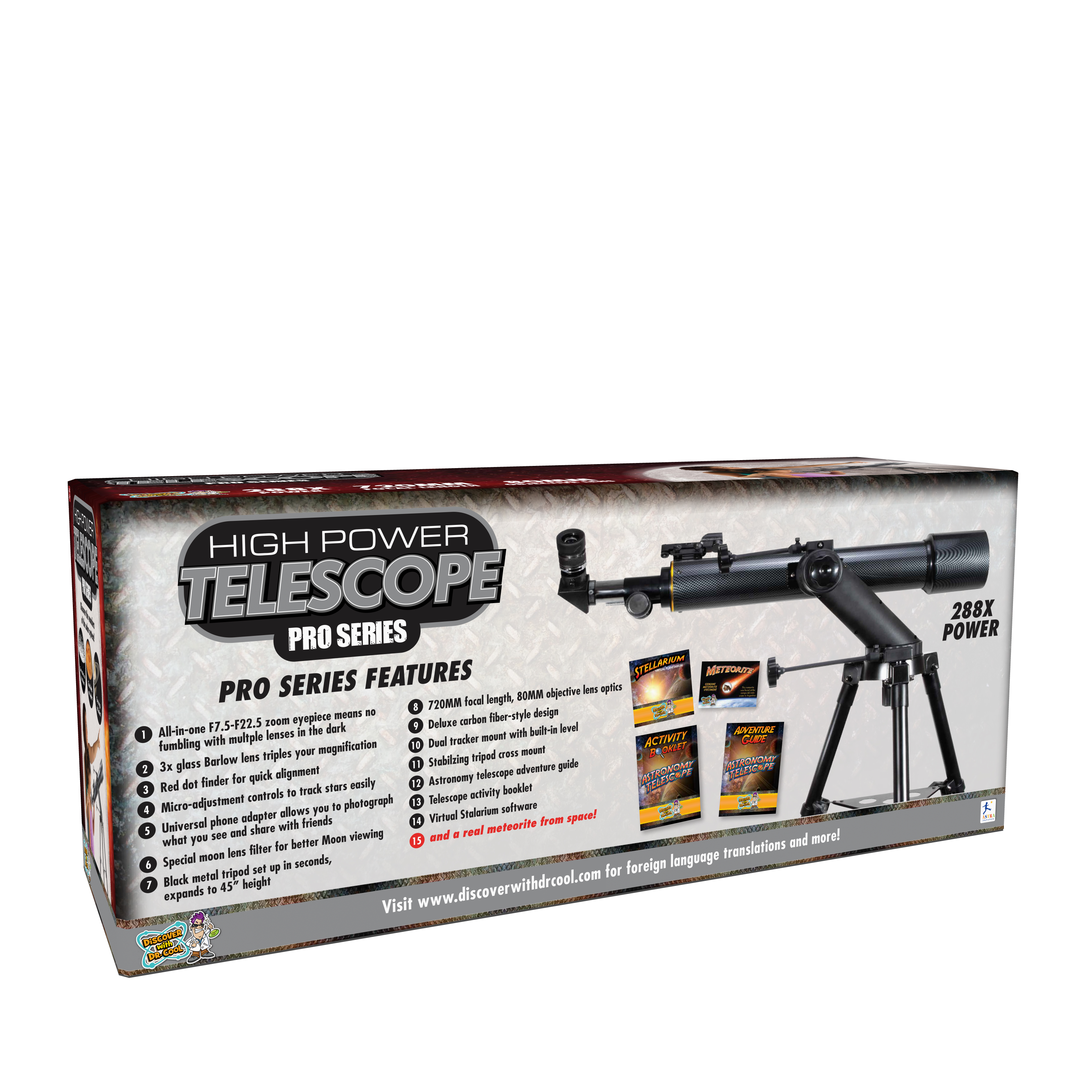 PRO Series Refractor Telescope by Discover with Dr Cool