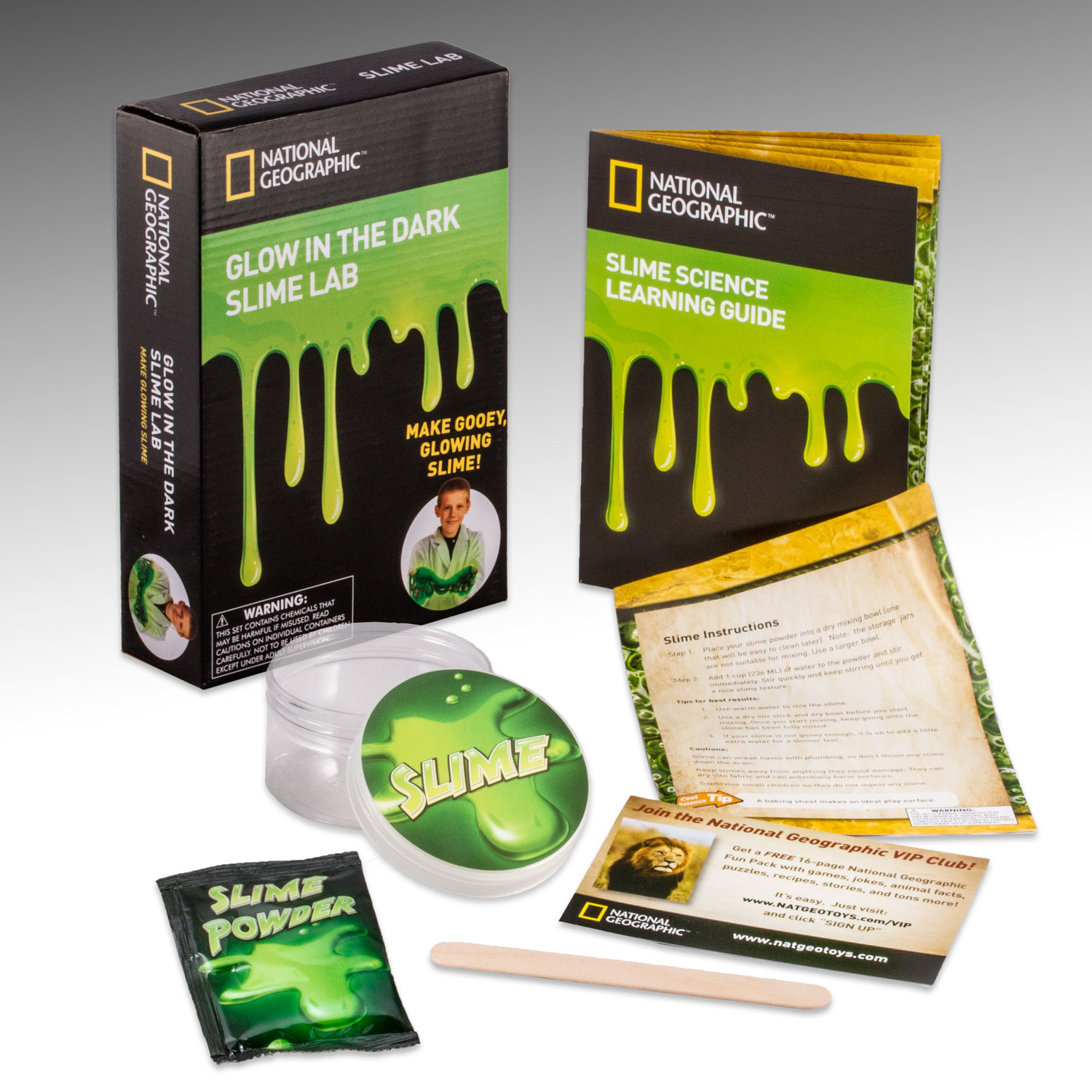 glow in the dark slime science kit